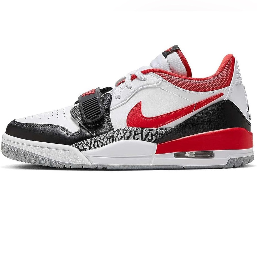 Air Jordan Legacy 312 Elephant 'Fire Red' White Sneakers Size 11 CD7069-160 NWOB